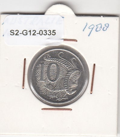 S2-G12-0335 Australië 10 Cent ZFr 1988 KM81
