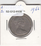 S2-G12-0338 Australia 20 Cents VF 1966 KM66