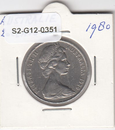 S2-G12-0351 Australia 20 Cents VF 1980 KM66