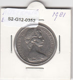 S2-G12-0352 Australia 20 Cents VF 1981 KM66