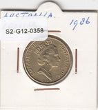 S2-G12-0358 Australië 1 Dollar ZgF 1986 KM87 Jaar van Vrede
