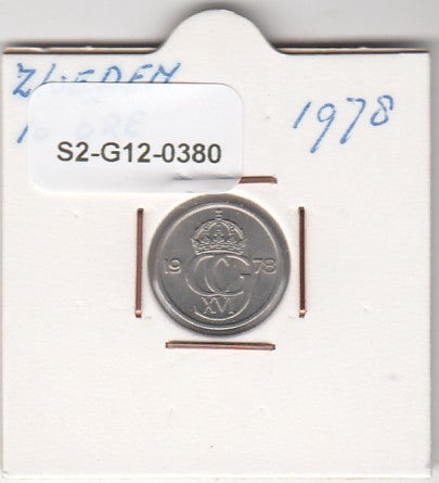 S2-G12-0380 Sweden 10 Ore VF/XF 1978 KM850