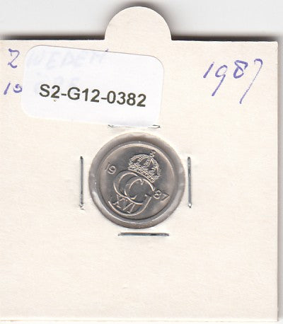 S2-G12-0382 Sweden 10 Ore VF/XF 1987 KM850