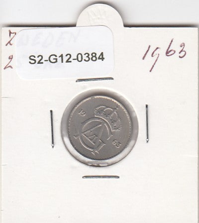 S2-G12-0384 Sweden 25 Ore VF 1963 KM836