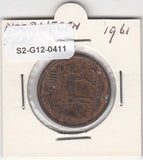 S2-G12-0411 Norway 5 Ore VF 1961 KM405