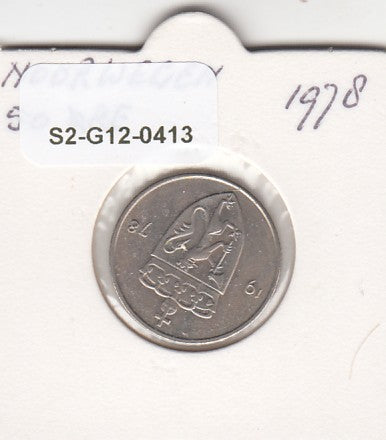 S2-G12-0413 Norway 50 Ore VF 1978 KM418
