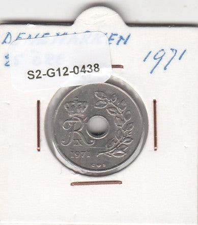 S2-G12-0438 Denmark  25 Ore VF 1971 KM855