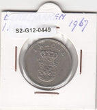 S2-G12-0449 Denmark  1 Krone VF 1967 KM851