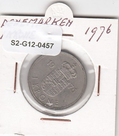 S2-G12-0457 Denmark  1 Krone VF 1976 KM862