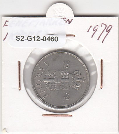 S2-G12-0460 Denmark  1 Krone VF 1979 KM862