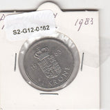 S2-G12-0462 Denmark  1 Krone VF 1983 KM862