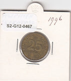S2-G12-0467 Philippines  25 Sentimo VF 1996 KM271