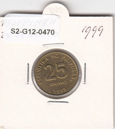 S2-G12-0470 Philippines  25 Sentimo VF 1999 KM271