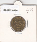 S2-G12-0470 Philippines  25 Sentimo VF 1999 KM271
