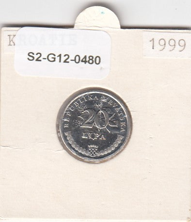 S2-G12-0480 Croatia 20 Lipa XF 1999 KM7