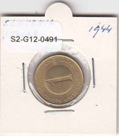 S2-G12-0491 Slovenia 1 Tolar VF+ 1994 KM4