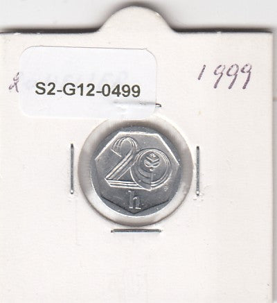 S2-G12-0499 Czech Republic 20 Haleru XF 1999 KM2