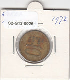 Z2-G13-0026 Zuid-Korea 10 Won FI/VF 1972 KM6a