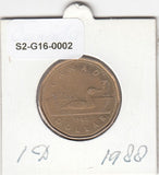 S2-G16-0002 Canada 1 Dollar VF 1988 KM157