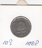 S2-G16-0012 Ecuador 10 Sucres FI/VF 1988 KM92.1