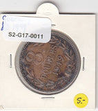 S2-G17-0011 Guernsey 8 Doubles VF 1949 KM14