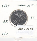 S2-G17-0051 Slovakia 2 Koruna AU 1993 KM13