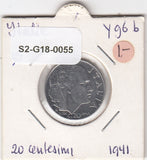 S2-G18-0055 Italy 20 Centesimi VF 1941 KM75b XIX MAGN-Reeded