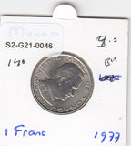 S2-G21-0046 Monaco 1 Franc UNC 1977 KM140