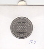 S2-G21-0077 Monaco 100 Francs UNC 1956 KM134
