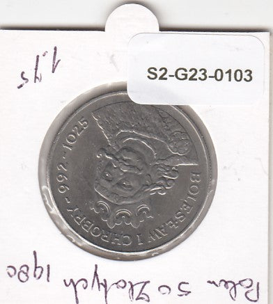 S2-G23-0103 Polen 50 Zloty UNC 1980 Y114 Bolesław I Chrobry