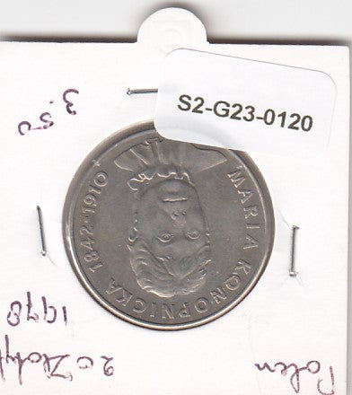 S2-G23-0120 Poland 20 Zlotych VF+ 1978 Y95