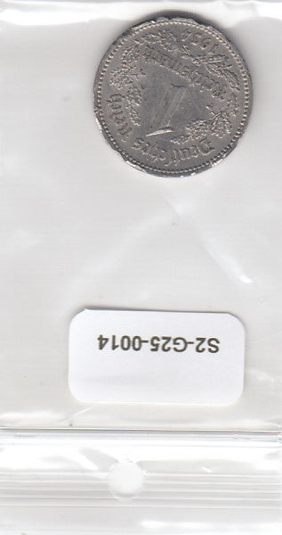 S2-G25-0014 Germany 1 Mark VF 1934 KM78 A