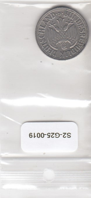 S2-G25-0019 Germany 1 Mark VF 1950 KM110 G
