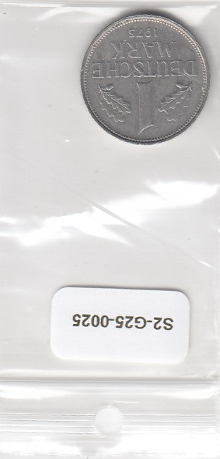 S2-G25-0025 Germany 1 Mark VF 1975 KM110 F