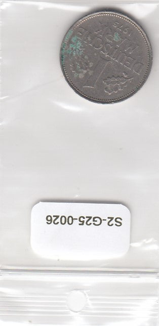 S2-G25-0026 Germany 1 Mark VF 1975 KM110 F