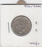 S2-G26-0019 Luxembourg 1 Franc VF+ 1946 KM46.1