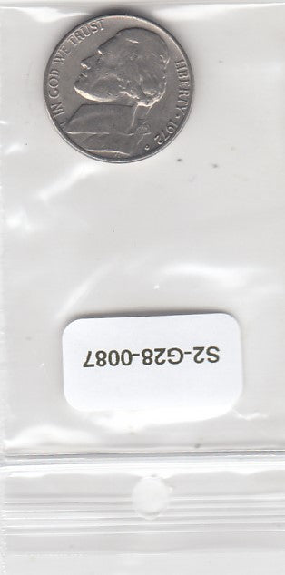 S2-G28-0087-M09 United States 5 Cents CQ 1972 KM192 D