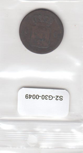 S2-G30-0049 Netherlands 1 Cent PO 18??