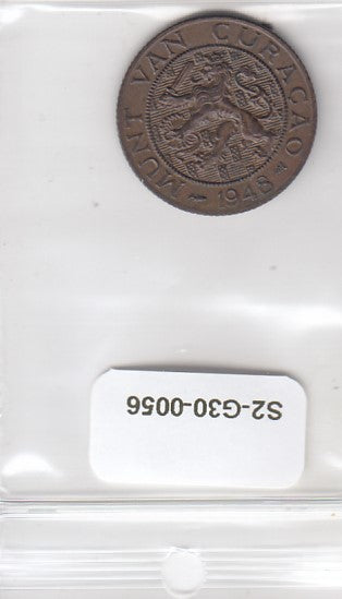 S2-G30-0056 Curacao 2 1/2 cent XF 1948 KM42