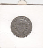 S2-G30-0113 Cuba 25 Centavos VF 1962 KM31