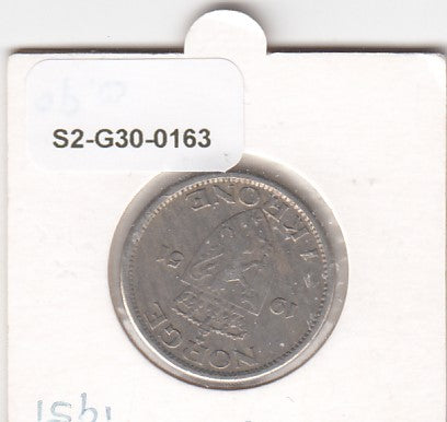 S2-G30-0163 Norway 1 Krone VF 1951 KM397!!