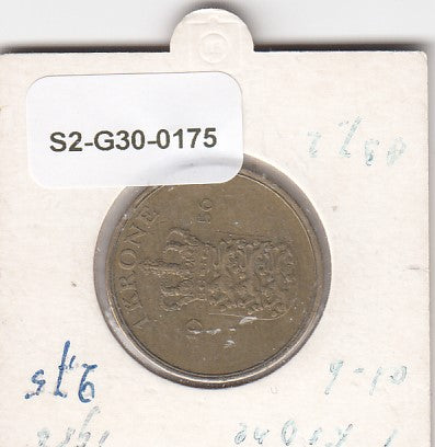S2-G30-0175 Denmark 1 Krone VF 1956 KM837