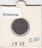 S2-G30-0185 Hungary 2 Filler VF 1938