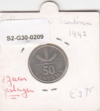 S2-G30-0209 Latvia 50 Santimu VF 1992 KM13