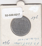 S2-G30-0217 Spanje 10 Centimos FI 1940 KM766