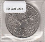 S2-G30-0232 England 25 Pence UNC 1977 KM920