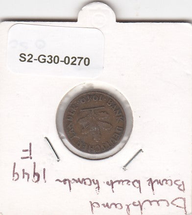 S2-G30-0270 Germany  1 Pfennig VF 1949 KMA101   BDL