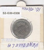 S2-G30-0308 Venezuela 10 Centimos VF 1971 Ya40