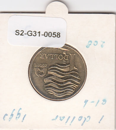 S2-G31-0058 Australia 1 Dollar UNC 1993 KM208