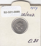 S2-G31-0089 Switzerland 5 Rappen VF 1959 KM26